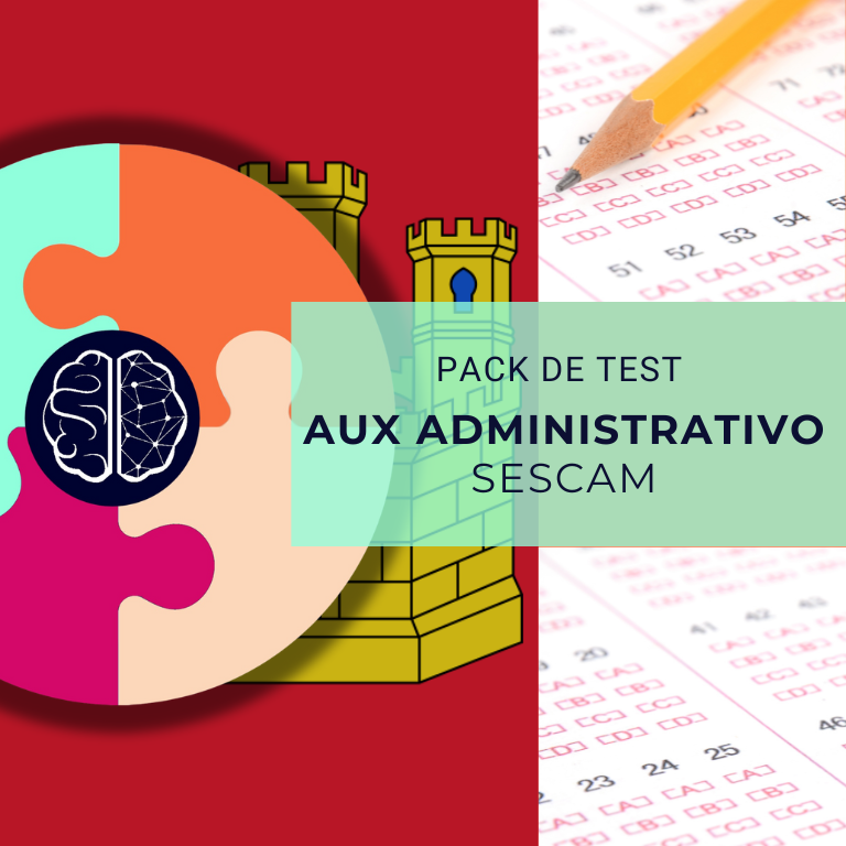PACK DE TEST AUX. ADMINISTRATIVO (SESCAM) 5312 PREGUNTAS