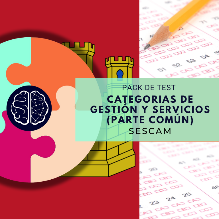 PACK DE TEST Y SIMULACROS - PARTE COMÚN GESTIÓN Y SERVICIOS - SESCAM